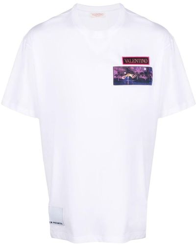 Valentino ブロケード パッチ Tシャツ - ホワイト