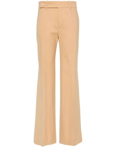 Chloé Wide-leg Tailored Trousers - Natural