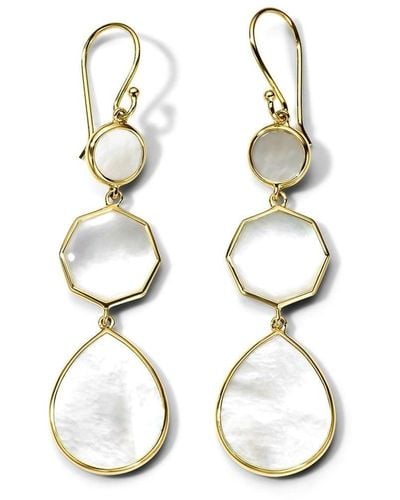 Ippolita 18kt Yellow Gold Rock Candy Small Mother Of Pearl Drop Earrings - Metallic