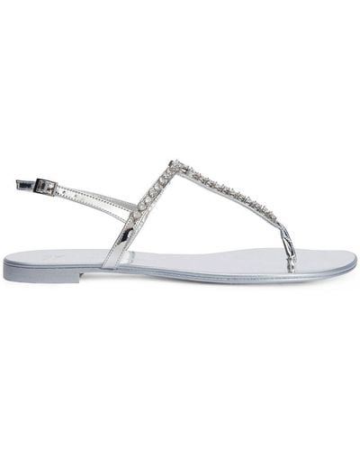 Giuseppe Zanotti Minnah Crystal-embellished Sandals - Metallic