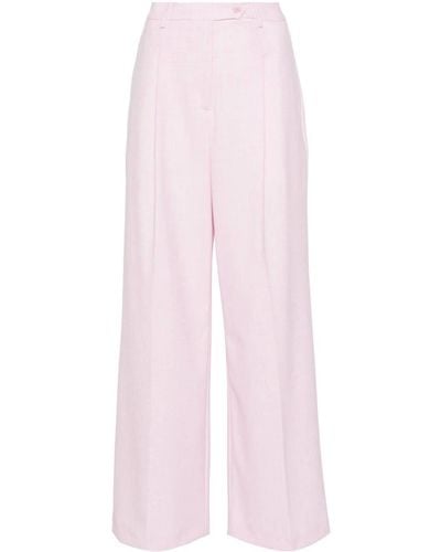 Liu Jo Mélange Wide-leg Trousers - Pink