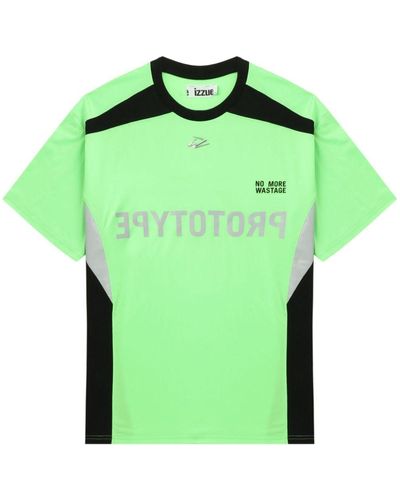 Izzue T-Shirt mit grafischem Print - Grün