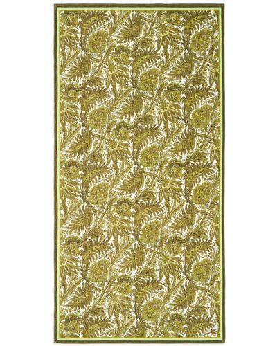 Etro Floral-print Cotton Beach Towel - Green