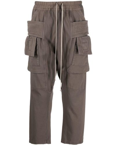 Rick Owens DRKSHDW Drawstring Drop-crotch Trousers - Grey