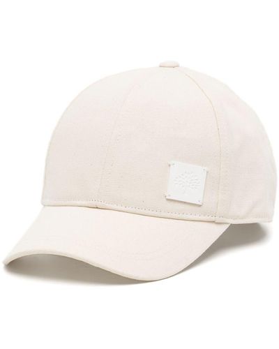 Mulberry Solid Logo-patch Baseball Cap - Natural