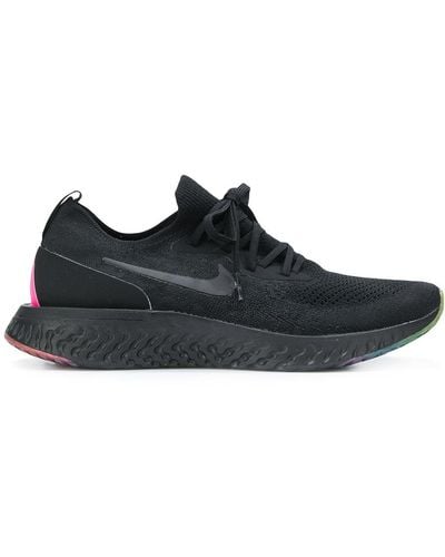 Nike Epic React Flyknit "betrue" Sneakers - Black