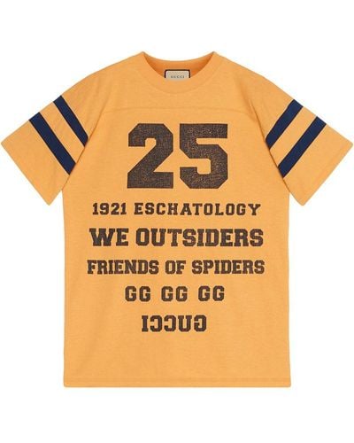 Gucci '25 ' Print T-shirt - Yellow