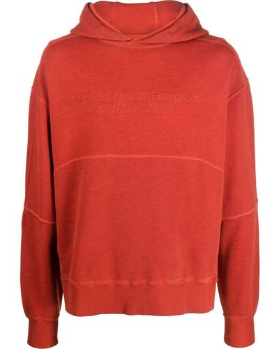 A_COLD_WALL* Hoodie mit Logo-Stickerei - Rot