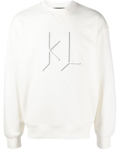 Karl Lagerfeld Sweater Met Logoprint - Wit