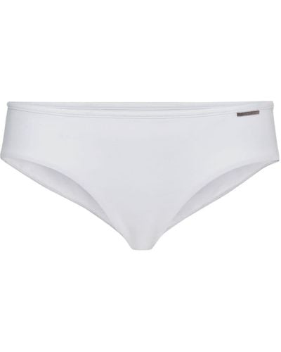 Brunello Cucinelli Halbhohes Bikinihöschen - Weiß