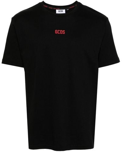 Gcds T-shirt en coton à logo imprimé - Noir