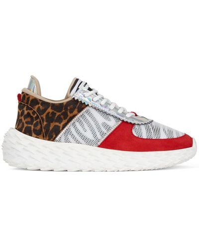 Giuseppe Zanotti Zapatillas Blabber con diseño colour block - Rojo