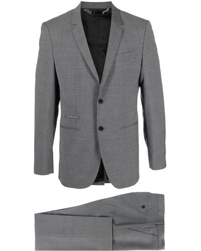 Philipp Plein Logo-detail Single-breasted Suit - Gray