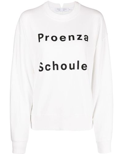 Proenza Schouler Logo-print Sweatshirt - White