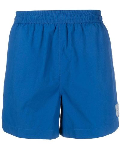 A_COLD_WALL* Logo-patch Swim Shorts - Blue
