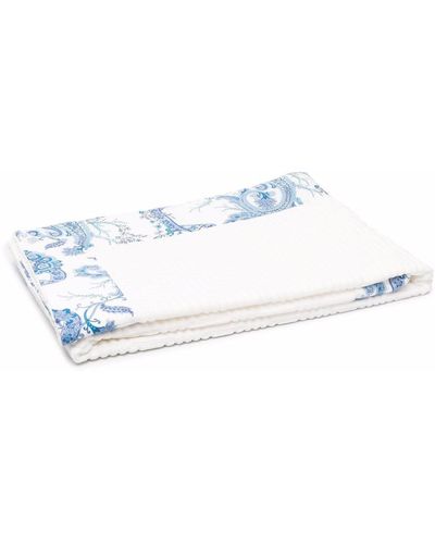 Etro Home Asciugamano con stampa paisley - Bianco