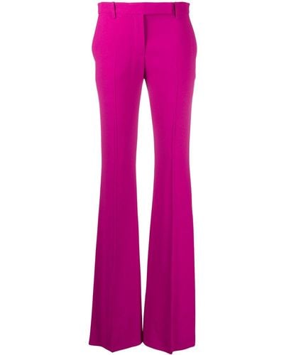 Alexander McQueen Flared Tailored Pants - Pink