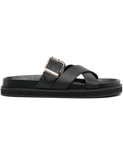 Senso Nia I Leather Sandals - Black