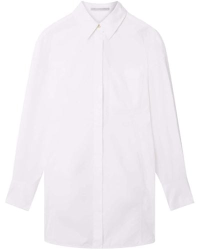 Stella McCartney Poplin Shirt Minidress - White