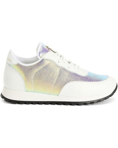 Giuseppe Zanotti Holographic-effect Low-top Trainers - White