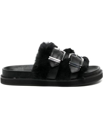 Senso Zali Double-buckle Leather Sandals - ブラック
