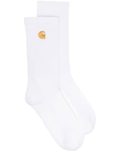 Carhartt Chaussettes à broderies - Blanc