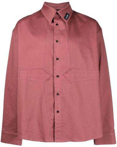 AV VATTEV Overhemd Met Uitgesneden Details - Roze