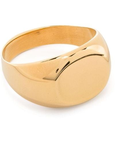 Jil Sander Ring aus poliertem Sterlingsilber - Mettallic