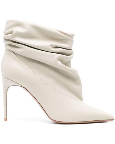 Malone Souliers Francesca 90mm Ankle Boots - White