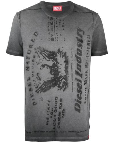 DIESEL T-diegor-l2 Tシャツ - グレー