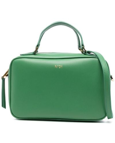 N°21 Bauletto Leather Shoulder Bag - Green