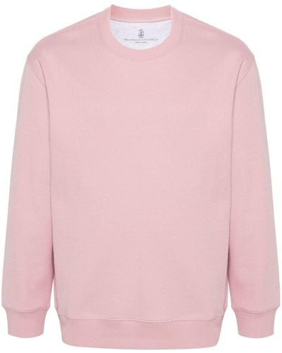 Brunello Cucinelli Katoenen Jersey Sweater - Roze