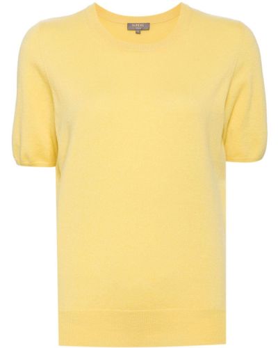 N.Peal Cashmere Milly Cashmere Top - Yellow