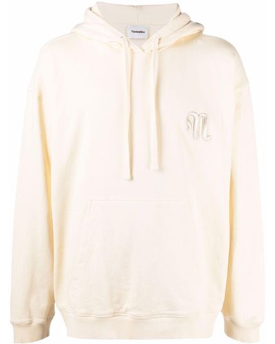 Nanushka Hoodie Met Geborduurd Logo - Naturel