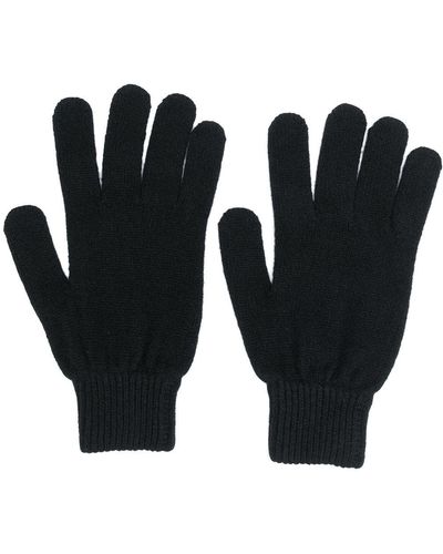 Paul Smith Fitted Knitted Gloves - Black