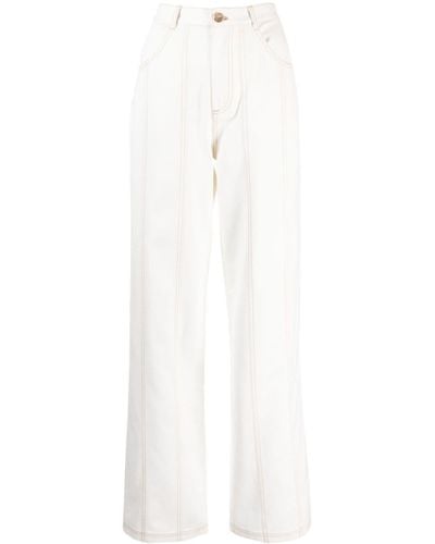 Acler Valleybrook Wide-leg Jeans - White