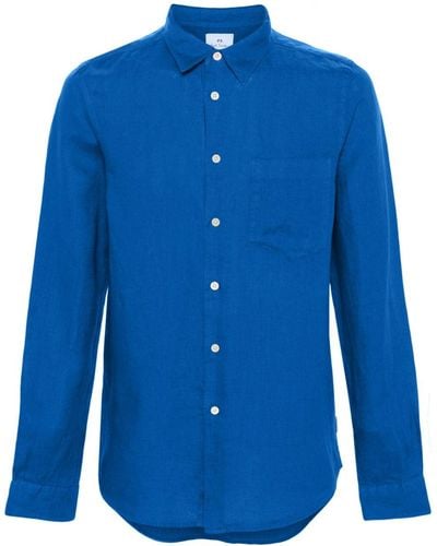 PS by Paul Smith Camisa con bolsillo de parche - Azul