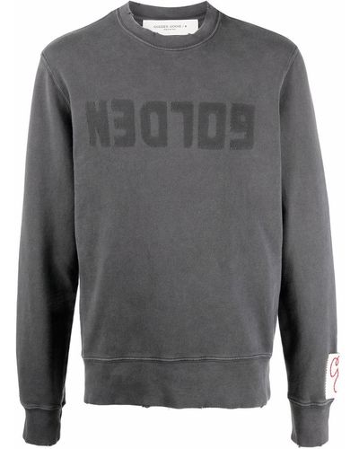 Golden Goose Sudadera con logo estampado - Gris