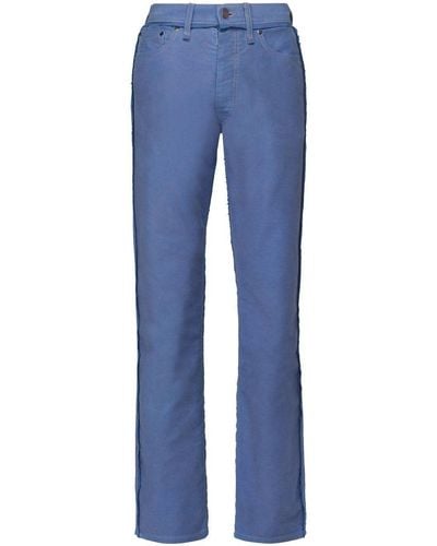 Maison Margiela Straight-leg Cotton Pants - Blue