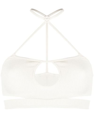 ANDREADAMO Cropped Top - Wit