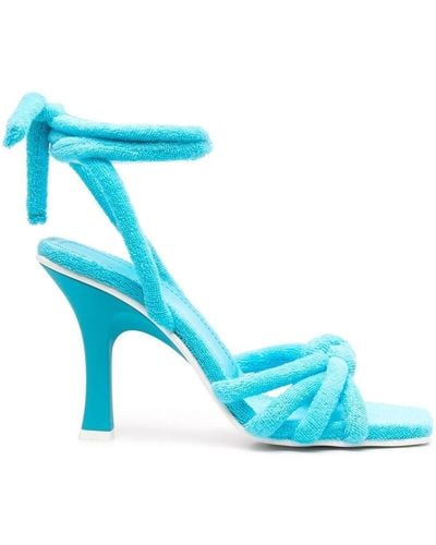 Le Silla Ankle-tied Open-toe Sandals - Blue