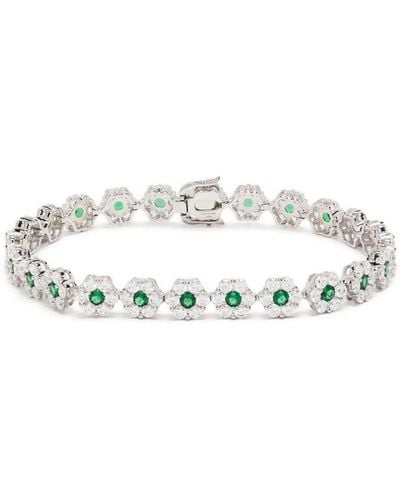 Hatton Labs Daisy Crystal Tennis Bracelet - White