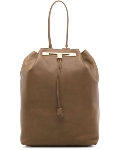 The Row 11 Leather Bucket Backpack - Brown