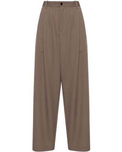 The Row High-waisted Tailored Trousers - Brown