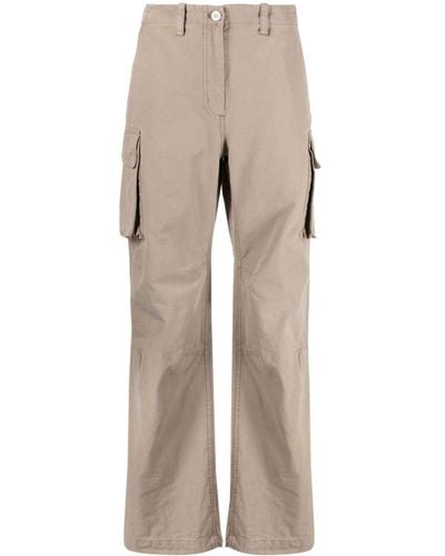 Our Legacy Cargo-pocket Cotton Wide-leg Jeans - Natural