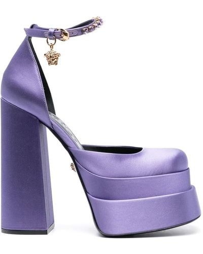 Versace Escarpins Aevitas 160 mm à plateforme - Violet