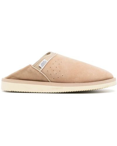 Suicoke Ron-m2 Suede Slippers - Pink