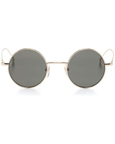 Gucci Sonnenbrille mit rundem Gestell - Grau