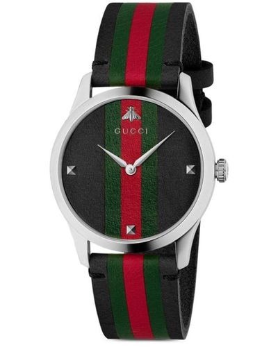 Gucci Timeless Embroidered Bee Watch - Multicolour