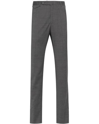 Tagliatore Pressed-crease Tailored Pants - Grey